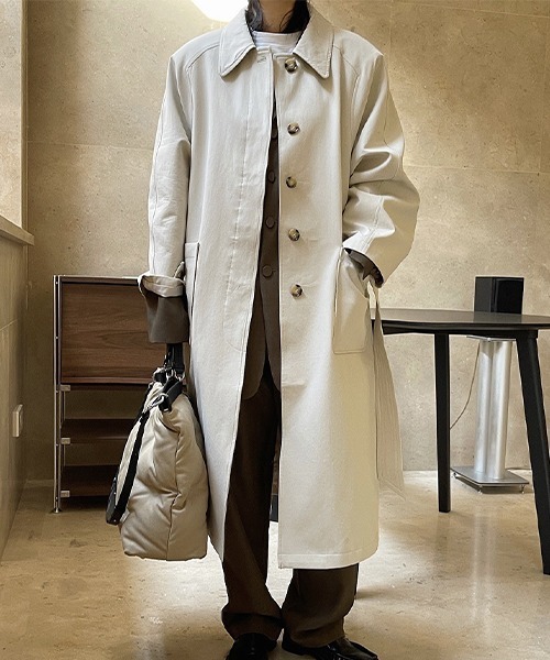 chuclla(チュクラ)の「【chuclla】【2022/SS】Waist belt front fly trench coat chw22s074(トレンチコート・レディース・ベージュ・L/M)」の8枚目の写真