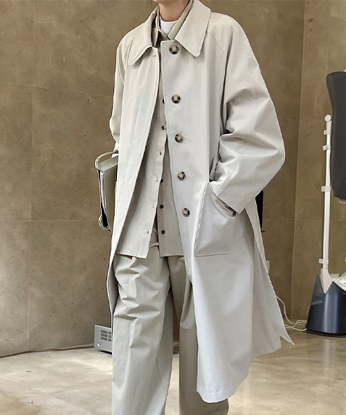 chuclla(チュクラ)の「【chuclla】【2022/SS】Waist belt front fly trench coat chw22s074(トレンチコート・レディース・ベージュ・L/M)」の10枚目の写真