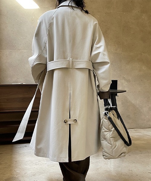 chuclla(チュクラ)の「【chuclla】【2022/SS】Waist belt front fly trench coat chw22s074(トレンチコート・レディース・ベージュ・L/M)」の14枚目の写真
