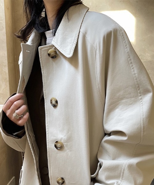 chuclla(チュクラ)の「【chuclla】【2022/SS】Waist belt front fly trench coat chw22s074(トレンチコート・レディース・ベージュ・L/M)」の15枚目の写真