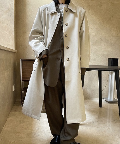 chuclla(チュクラ)の「【chuclla】【2022/SS】Waist belt front fly trench coat chw22s074(トレンチコート・レディース・ベージュ・L/M)」の17枚目の写真