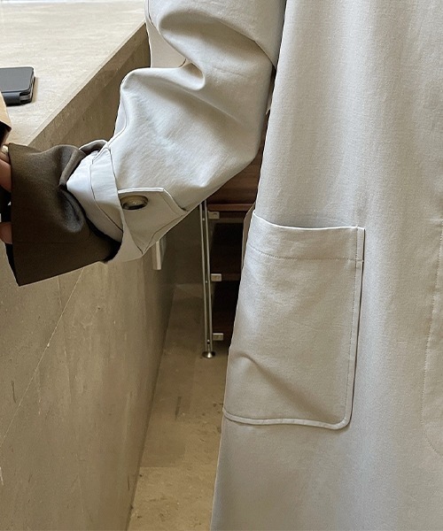 chuclla(チュクラ)の「【chuclla】【2022/SS】Waist belt front fly trench coat chw22s074(トレンチコート・レディース・ベージュ・L/M)」の20枚目の写真