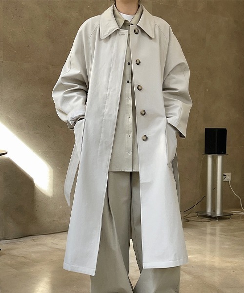 chuclla(チュクラ)の「【chuclla】【2022/SS】Waist belt front fly trench coat chw22s074(トレンチコート・レディース・ベージュ・L/M)」の22枚目の写真