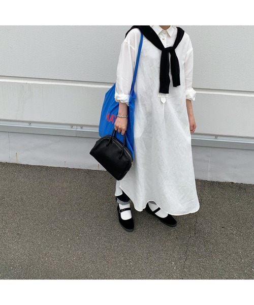 aunt lily（アントリリー）の「テンセルリネンシャツワンピース