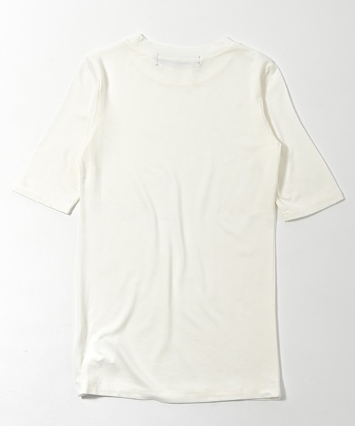 BULLISH(ブリッシュ)の「BULLISH(ブリッシュ) 五分袖 クルーネックTシャツ(Tシャツ/カットソー・レディース・ホワイト/ブラック/ライム・FREE)」の6枚目の写真