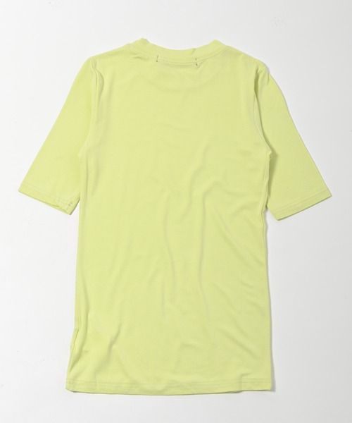 BULLISH(ブリッシュ)の「BULLISH(ブリッシュ) 五分袖 クルーネックTシャツ(Tシャツ/カットソー・レディース・ホワイト/ブラック/ライム・FREE)」の13枚目の写真