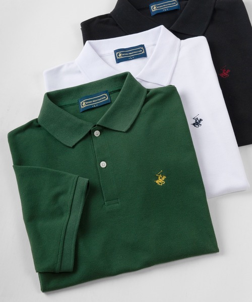 BEVERLY HILLS POLO CLUB(ビバリーヒルズポロクラブ)の「【BEVERLY HILLS POLO CLUB/ビバリーヒルズポロクラブ】ワンポイントロゴ刺繍 ポロシャツ/ ラガーシャツ/ ビッグシルエット(ポロシャツ・メンズ・ホワイト/ブラック/ネイビー/グリーン・M/L/XL)」の20枚目の写真