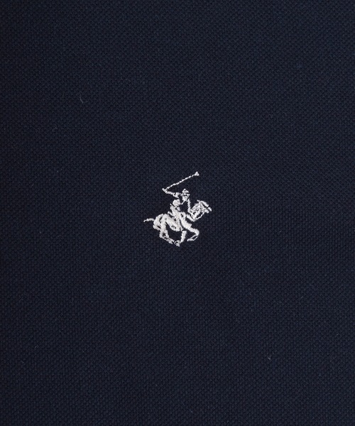BEVERLY HILLS POLO CLUB(ビバリーヒルズポロクラブ)の「【BEVERLY HILLS POLO CLUB/ビバリーヒルズポロクラブ】ワンポイントロゴ刺繍 ポロシャツ/ ラガーシャツ/ ビッグシルエット(ポロシャツ・メンズ・ホワイト/ブラック/ネイビー/グリーン・M/L/XL)」の8枚目の写真