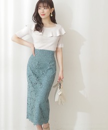 PROPORTION BODY DRESSING | 【美人百花5月号掲載 宇垣美里さん着用商品】ビックフラワーレースロングタイトスカート / 1212120408(スカート)