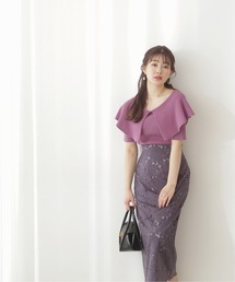 PROPORTION BODY DRESSING | 【美人百花5月号掲載 宇垣美里さん着用商品】ビックフラワーレースロングタイトスカート / 1212120408(スカート)