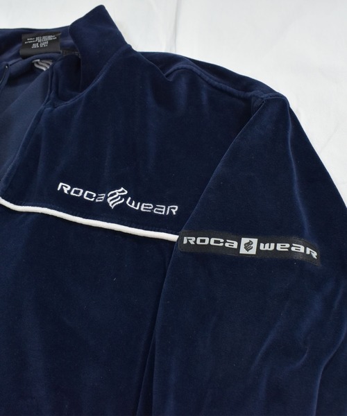 VINTAGE（ヴィンテージ）の「【ヴィンテージ古着】ROCA WEAR ロカウェアー ベロア ジャージ トラックジャケット（ジャージ・メンズ・ネイビー・XX-LARGE）」の4枚目の写真