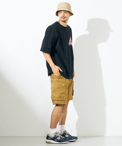 SHARE PARK(シェアパーク)の「【UNISEX】撥水加工 キャンプファイヤーカーゴショーツ(その他パンツ・メンズ・ブラック系/カーキ系/黄土色系・MEDIUM/X-LARGE/LARGE)」の9枚目の写真