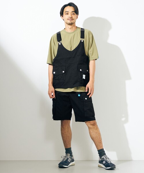 SHARE PARK(シェアパーク)の「【UNISEX】撥水加工 キャンプファイヤーカーゴショーツ(その他パンツ・メンズ・ブラック系/カーキ系/黄土色系・MEDIUM/X-LARGE/LARGE)」の18枚目の写真