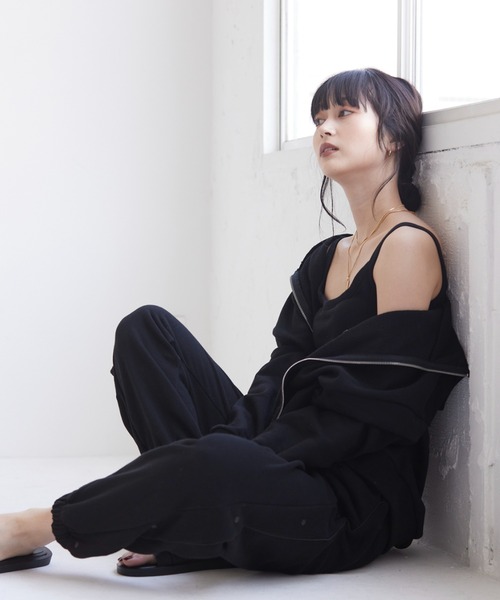 FIG&VIPER（フィグアンドバイパー）の「サイドボタンジョガーPT（その他パンツ・レディース・ブラック/ベージュ/グレー・FREE）」の20枚目の写真