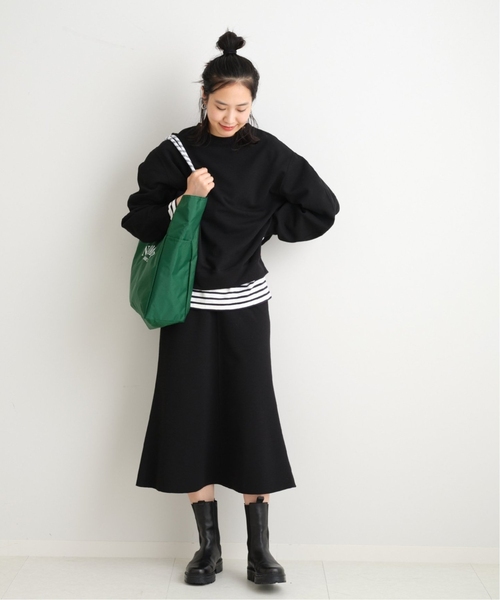 FRAMeWORK(フレームワーク)の「ダブルフェイスジャージフレアスカート4◆(スカート・レディース・ブラック/ホワイト・38/36)」の9枚目の写真