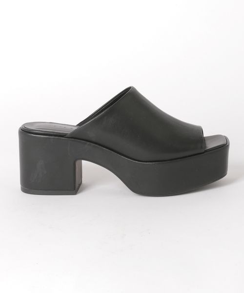 LOWRYS FARM（ローリーズファーム）の「スライドヒールサンダル　260878（サンダル・レディース・ブラック/アイボリー/チェック・MEDIUM/LARGE）」の10枚目の写真