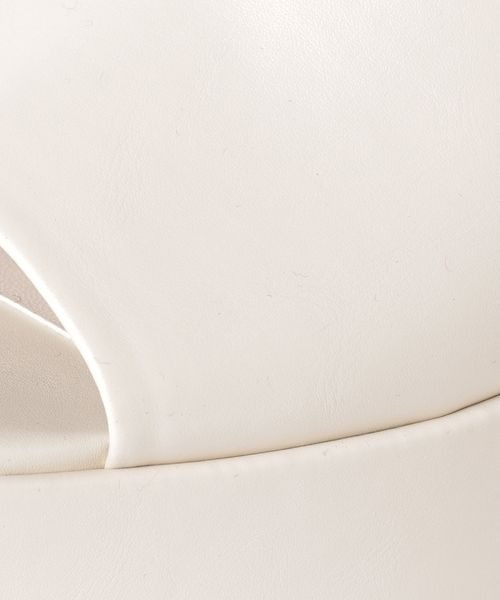 LOWRYS FARM（ローリーズファーム）の「スライドヒールサンダル　260878（サンダル・レディース・ブラック/アイボリー/チェック・MEDIUM/LARGE）」の5枚目の写真