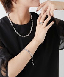 ステンレスロープチェーンブレスレット