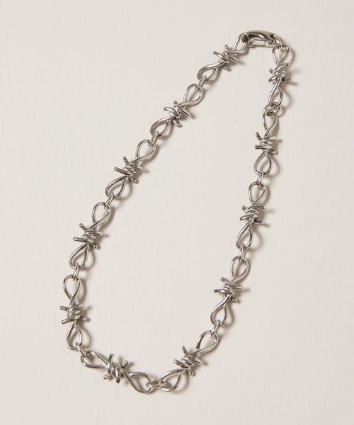 AIVER（アイバー）の「AIVER　ワイヤーチョーカーネックレス（ネックレス・メンズ・シルバー・FREE）」の3枚目の写真