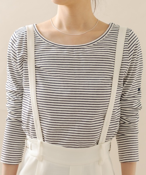 mline（エムライン）の「[mline] ハイウエストサスペンダーパンツ（その他パンツ・レディース・オフホワイト/ベージュ/ブラック・1/2）」の18枚目の写真