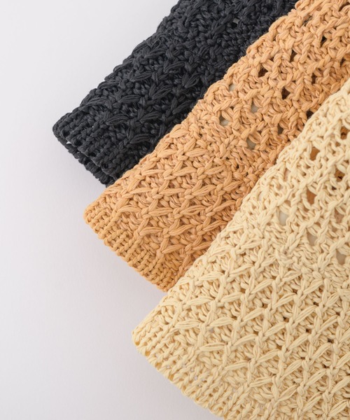 KATHARINE ROSS（キャサリンロス）の「【KATHARINE ROSS】手編みニットクロシェバケットハット WEB限定（ハット・レディース・ブラック/ベージュ/アイボリー・MEDIUM）」の12枚目の写真