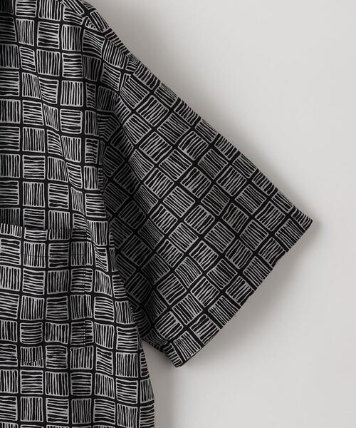 Steven Alan スクエアプリントキャンプカラーシャツ Steven Alan（スティーブンアラン）の「＜Steven Alan＞ SQUARE