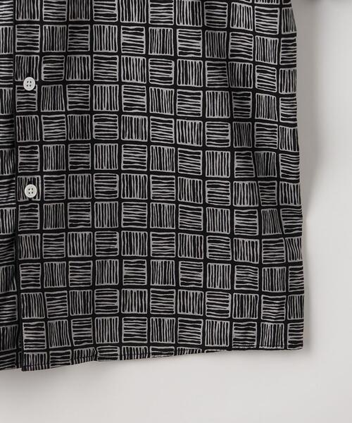 Steven Alan スクエアプリントキャンプカラーシャツ Steven Alan（スティーブンアラン）の「＜Steven Alan＞ SQUARE