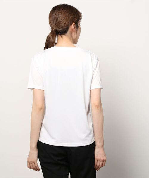 UNDER ARMOUR（アンダーアーマー）の「アンダーアーマー  UA Tech Wordmark Graphic Tee（Tシャツ/カットソー・レディース・ブラック/ピンク/ホワイト・M/XL/S/L）」の4枚目の写真