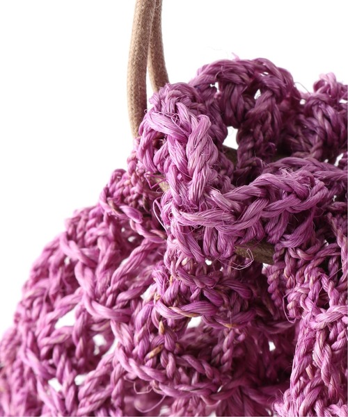 The Bagmati（ザバグマティ）の「【BAGMATI/バグマティ】 カゴポシェット（かごバッグ・レディース・ネイビー/ブラウン/イエロー/ピンク・FREE）」の18枚目の写真