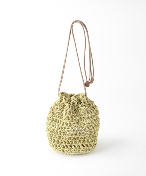 The Bagmati（ザバグマティ）の「【BAGMATI/バグマティ】 カゴポシェット（かごバッグ・レディース・ネイビー/ブラウン/イエロー/ピンク・FREE）」の13枚目の写真