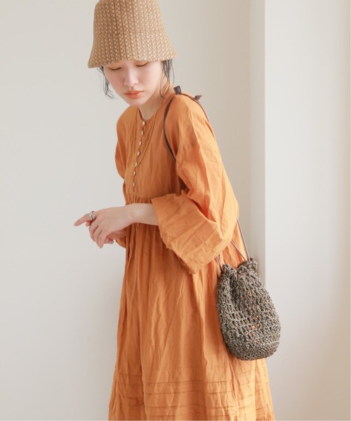 The Bagmati（ザバグマティ）の「【BAGMATI/バグマティ】 カゴポシェット（かごバッグ・レディース・ネイビー/ブラウン/イエロー/ピンク・FREE）」の19枚目の写真