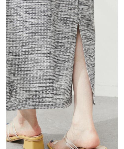 Green Parks(グリーンパークス)の「メランジカットスカート(スカート・レディース・グレー/ブルー・FREE)」の10枚目の写真