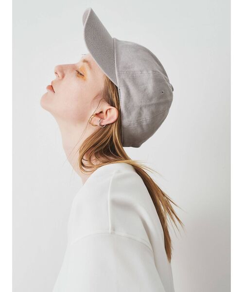 ELENDEEK（エレンディーク）の「キャンバスキャップ（キャップ・レディース・アイボリー/ライトグレー/ブラック・FREE）」の11枚目の写真