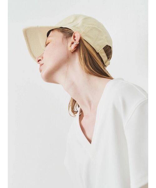 ELENDEEK（エレンディーク）の「キャンバスキャップ（キャップ・レディース・アイボリー/ライトグレー/ブラック・FREE）」の14枚目の写真