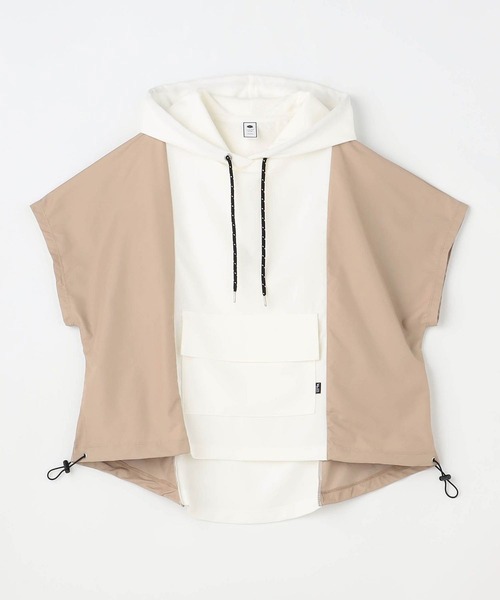 179/WG（イチナナキュウダブルジー）の「ドッキング ショートスリーブ フーディ（パーカー・レディース・パープル/オフホワイト/ブルー・FREE）」の6枚目の写真