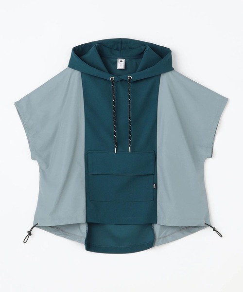 179/WG（イチナナキュウダブルジー）の「ドッキング ショートスリーブ フーディ（パーカー・レディース・パープル/オフホワイト/ブルー・FREE）」の7枚目の写真