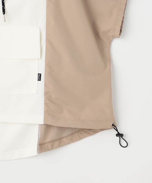 179/WG（イチナナキュウダブルジー）の「ドッキング ショートスリーブ フーディ（パーカー・レディース・パープル/オフホワイト/ブルー・FREE）」の12枚目の写真