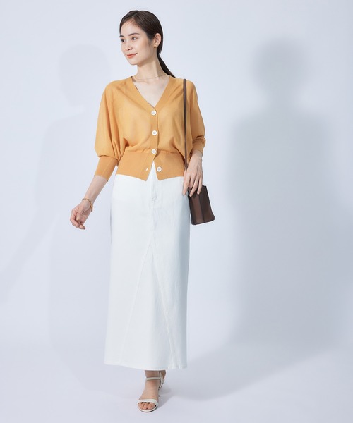 ROPE'（ロペ）の「デニムロングスカート（デニムスカート・レディース・ホワイト/ブルー系その他5・38/36）」の7枚目の写真