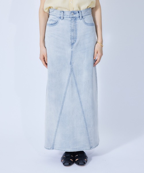 ROPE'（ロペ）の「デニムロングスカート（デニムスカート・レディース・ホワイト/ブルー系その他5・38/36）」の8枚目の写真