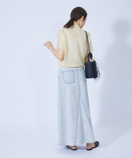 ROPE'（ロペ）の「デニムロングスカート（デニムスカート・レディース・ホワイト/ブルー系その他5・38/36）」の19枚目の写真