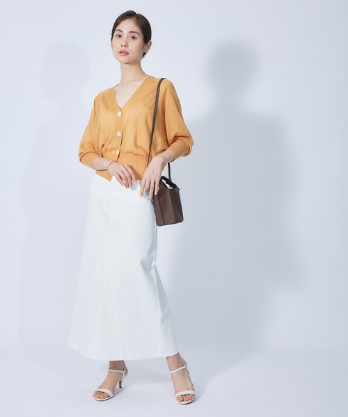 ROPE'（ロペ）の「デニムロングスカート（デニムスカート・レディース・ホワイト/ブルー系その他5・38/36）」の20枚目の写真