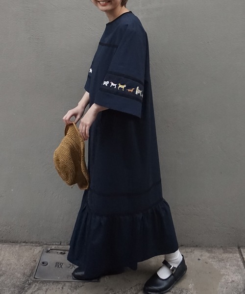 セール ブランド古着 7分袖ワンピース ワンピース Haupia ハウピア のファッション通販 Zozoused