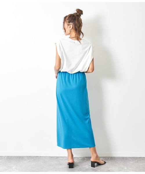 ANAP（アナップ）の「ポンチカラーナロースカート（スカート・レディース・ブラック/ブルー/グリーン・FREE）」の7枚目の写真