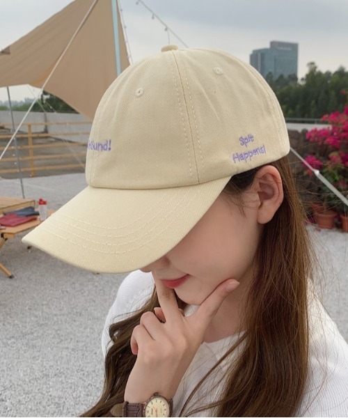 gossip!ロサンゼルス(ゴシップロサンゼルス)の「ロゴコットンキャップ(キャップ・レディース・ブラック/ベージュ・FREE)」の8枚目の写真