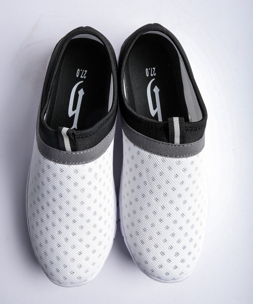FUNALIVE（ファンアライブ）の「DJ honda 涼快メッシュスリッポン（スリッポン・メンズ・ネイビー/ブラック/ホワイト/ブラック×ブラック・25/26.5/25.5/27/26）」の5枚目の写真