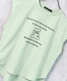 THE CASUAL | ビッグシルエットプリントノースリーブTシャツ キッズ(Tシャツ/カットソー)