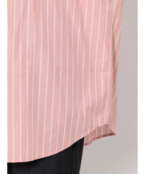 Ungrid（アングリッド）の「ビッグシルエットストライプシャツ（シャツ/ブラウス・レディース・ピンク/ブルー/グリーン・FREE）」の6枚目の写真