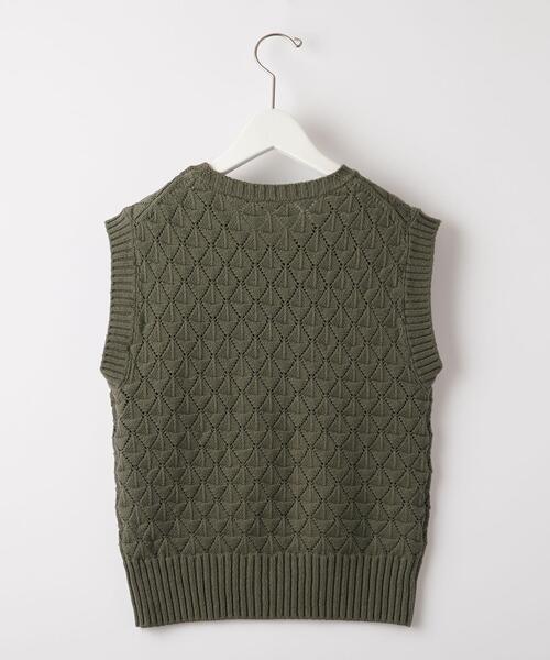 Steven Alan(スティーブンアラン)の「<Steven Alan>EYELET COTTON KNIT VEST/ベスト(ベスト・レディース・ナチュラル/ダークブラウン/オリーブ・FREE)」の15枚目の写真