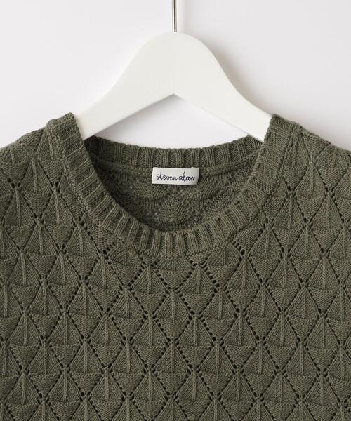 Steven Alan(スティーブンアラン)の「<Steven Alan>EYELET COTTON KNIT VEST/ベスト(ベスト・レディース・ナチュラル/ダークブラウン/オリーブ・FREE)」の16枚目の写真