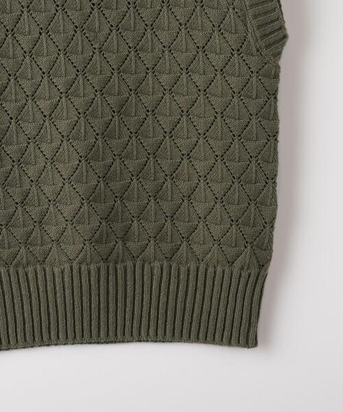 Steven Alan(スティーブンアラン)の「<Steven Alan>EYELET COTTON KNIT VEST/ベスト(ベスト・レディース・ナチュラル/ダークブラウン/オリーブ・FREE)」の18枚目の写真